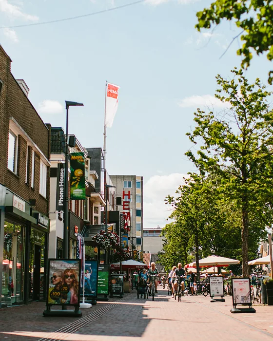 Winkelstraat in het werkgebied